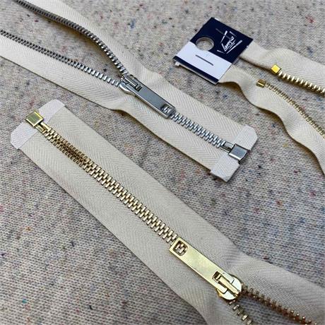 Lampo #5 Aluminium Teeth Open End Zip with Cotton Tape Image 1