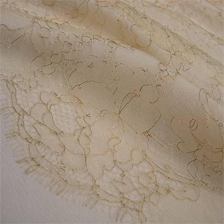 Metallic Chantilly Lace Image 1