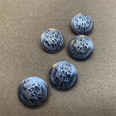 Italian Metal Crest Shank Button Image 1