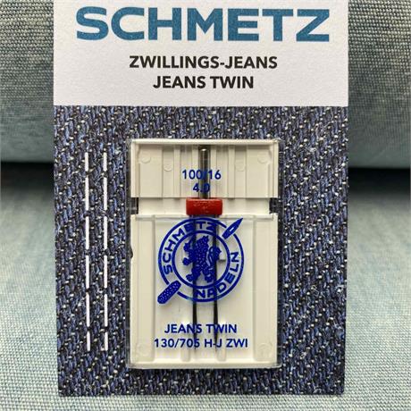 Schmetz 130/705 H-J ZWI 4.00 #100 SES Jeans Twin Needle Image 1