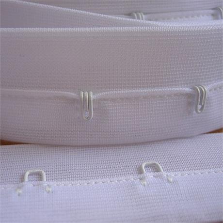 White Nylon Hook & Eye Tape Image 1