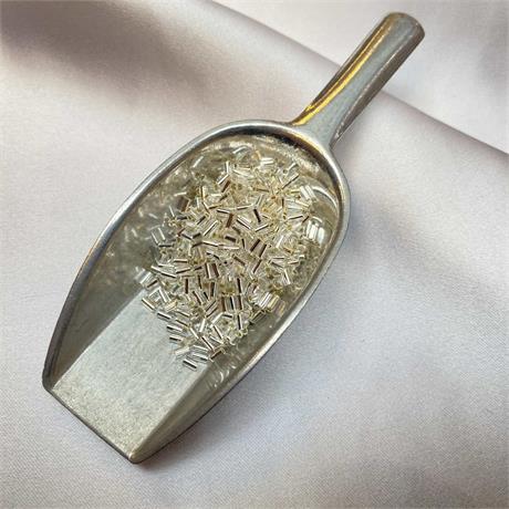 Toho Bugle Beads #1 -  Silver-Lined Crystal. Image 1