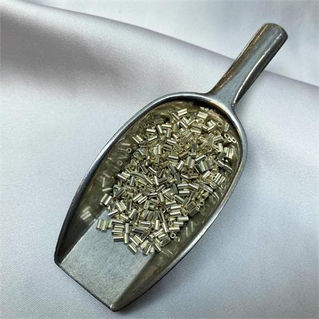 Toho Bugle Beads #1 -  Galvanized Aluminium Image 1