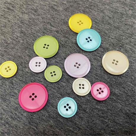 Italian 4-Hole Polyester Button Image 1