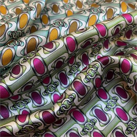 Silk Satin Link Print Image 1