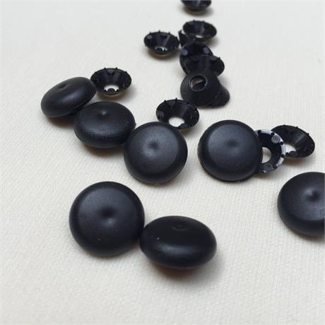 Black Polyester Button Kit, Box 100 - 29 Image 1
