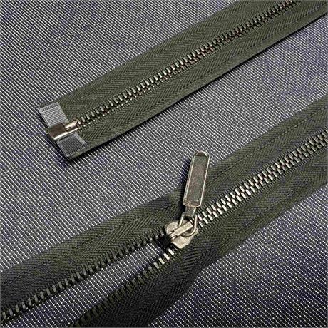Lampo #5 Old Silver Open End Zip with  Image 1
