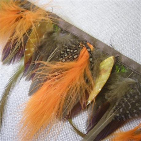 Mixed Feather Fringe with Shells Image 1