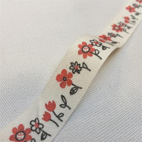 Blooms Printed Cotton Ribbon Image 1