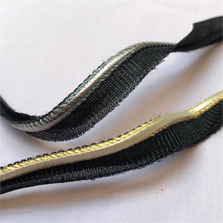 Imitation Metallic Leather Piping Image 1