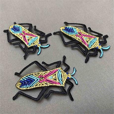 Fusible Metallic Multi Bug Motif Image 1