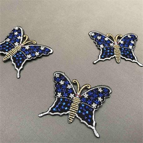 Fusible Metallic Butterfly Motif Image 1