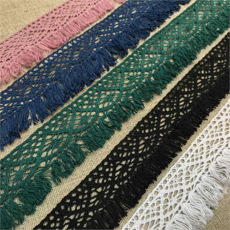 Cotton Lace with Fringe Image 1