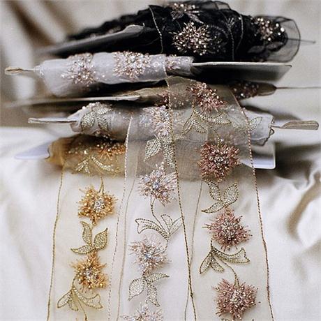 Beaded Organza Trim Image 1