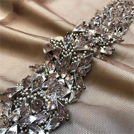 Handmade Indian Beaded Insertion Trim Image 1