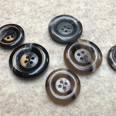 Polyester 4-Hole Coat Button Image 1