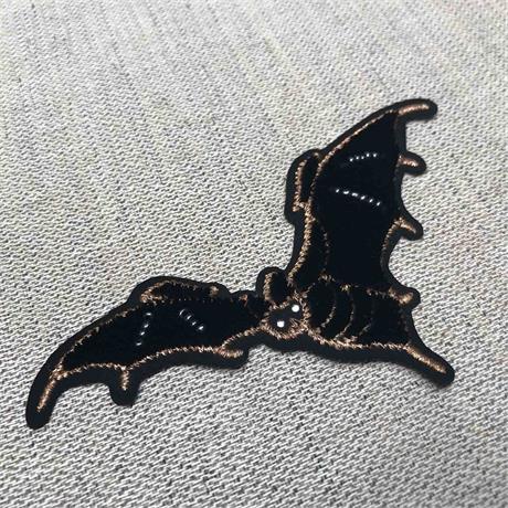 Fusible Black Velvet Bat Motif Image 1