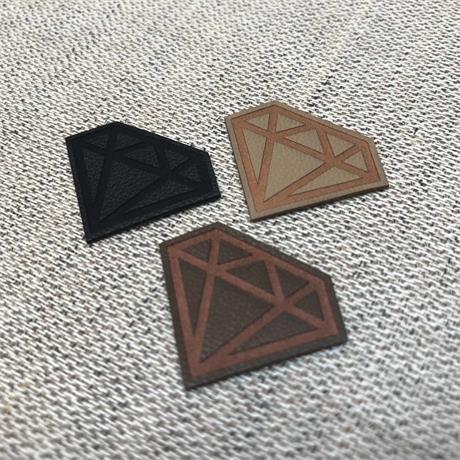 Fusible Imitation Leather Diamond Motif Image 1