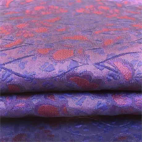 Purple Floral Brocade Image 1