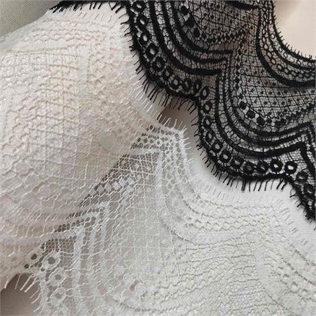 Fine French Corded Scallop Lace Border Image 1