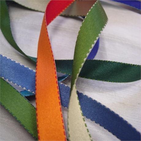 Bicoloured Satin Ribbon Image 1