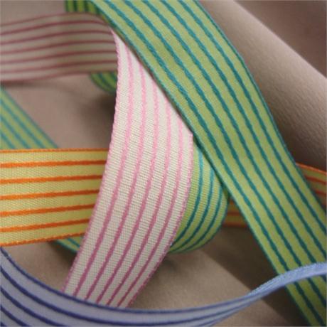 Polyester Stripe Garbo Ribbon 15mm Image 1