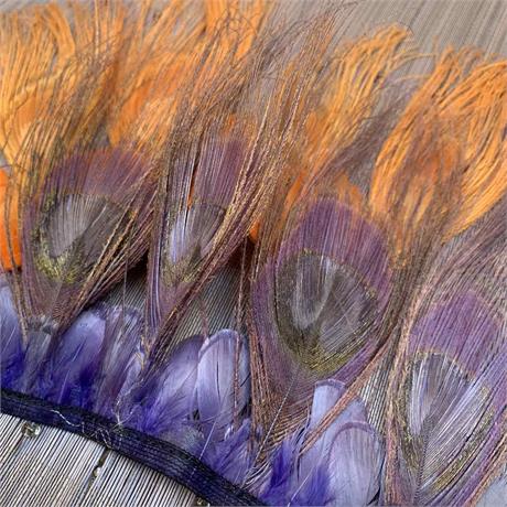 Dyed Peacock and Pheasant Fringe Image 1