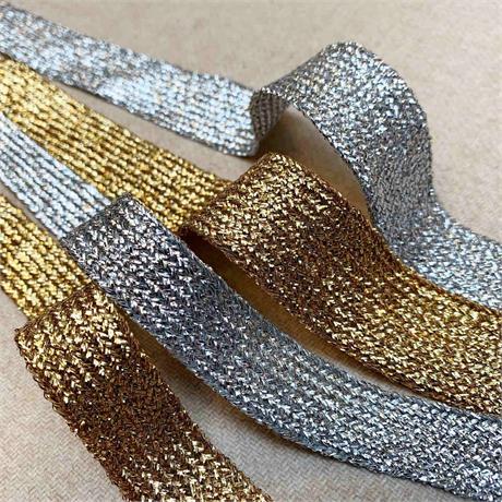 UK Knitted Metallic Braid Image 1
