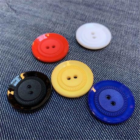 Italian 2-Hole Polyester Button Image 1