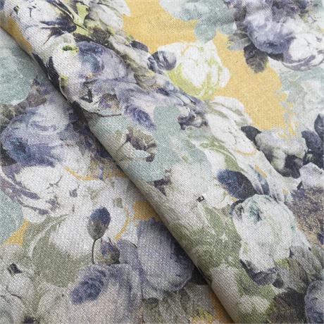 Digital Floral Linen Print Image 1