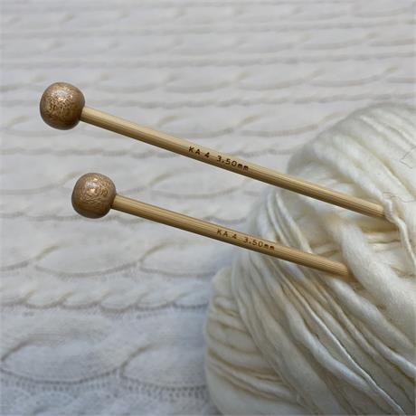 30cm SeeKnit Shirotake 3.5mm Bamboo Single Pointed Needles   Image 1
