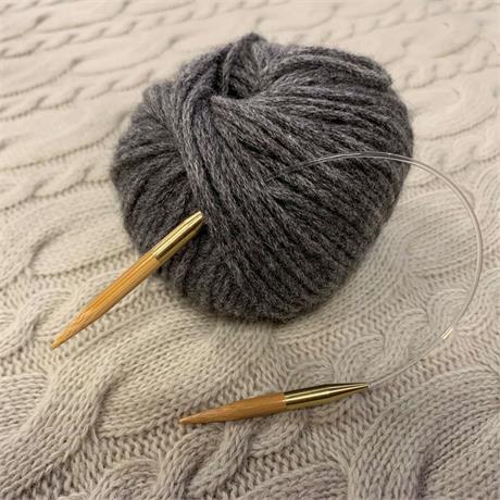 23cm SeeKnit Koshitsu Asymmetric Circular 5mm Bamboo Needle Image 1