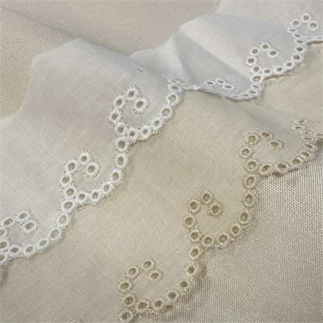 Portugese Cotton Broderie Edging Image 1