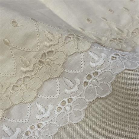 Portugese Cotton Broderie Border Image 1