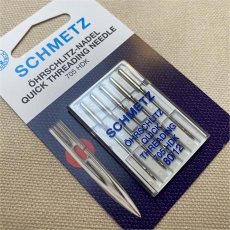 Schmetz 705 HDK Quick Threading Machine Needle, 5pcs - #80 Image 1
