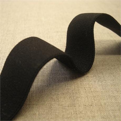 Black Soft Elastic 25mm Image 1