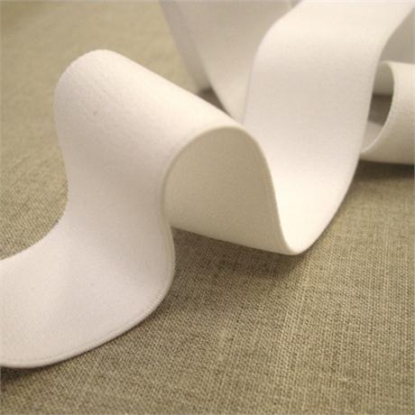 White Soft Elastic 32mm Image 1