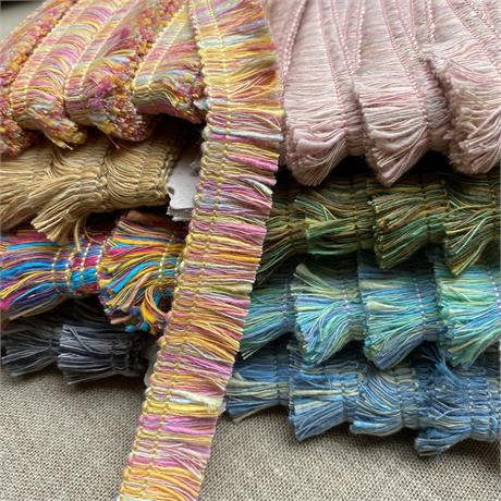 Multi Colour Cotton Fringe Image 1