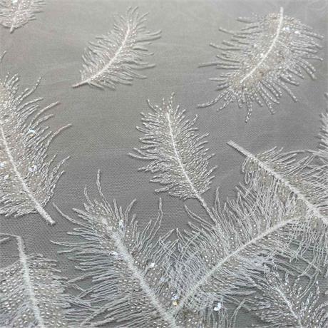 Feather Beaded Lace Image 1