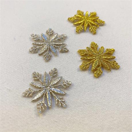 Metallic Snowflake Motifs Image 1
