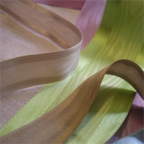 Moire Ribbon with Satin Edge 15mm Image 1