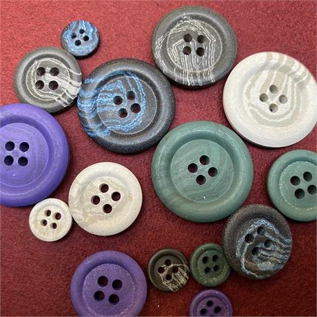 Italian Recycled Hemp 4-Hole Button Image 1