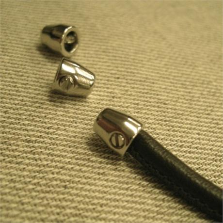 Nickel Cord End with Screw Image 1