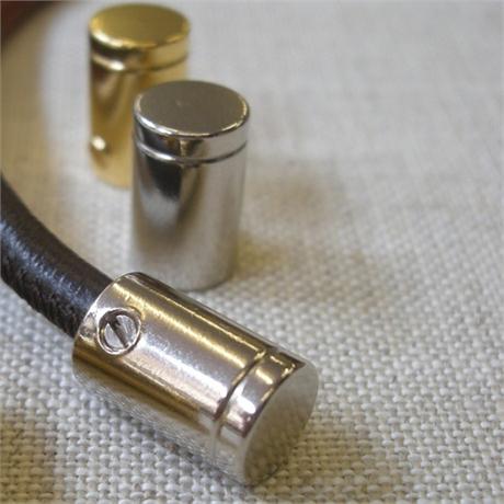 Nickel Cord End with Screw Image 1