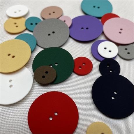 Italian 2-Hole Matt Plastic Button Image 1
