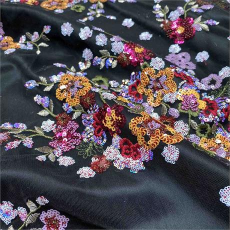 Sequin & Embroidered Tulle Image 1