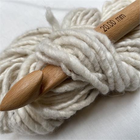 KnitPro Jumbo Birch Crochet Hook - 20mm Image 1