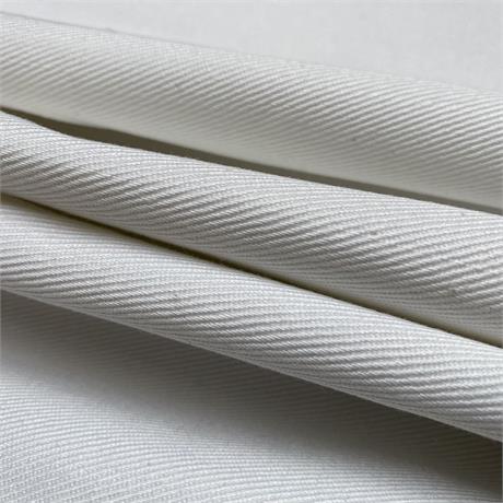 White Cotton Cavalry Twill Image 1