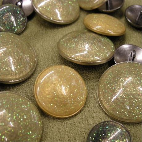 23mm Glitter Enamelled Button Image 1