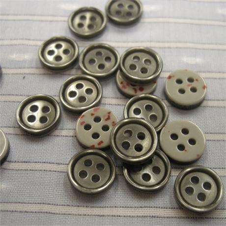 Plastic Smoke Shirt Button 9mm Image 1